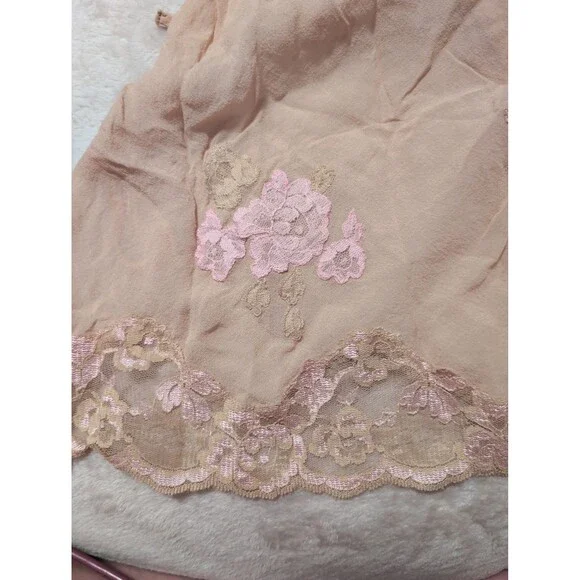 Vintage Victoria secret night gown lingerie floral uptown mini dress - Picture 8 of 8